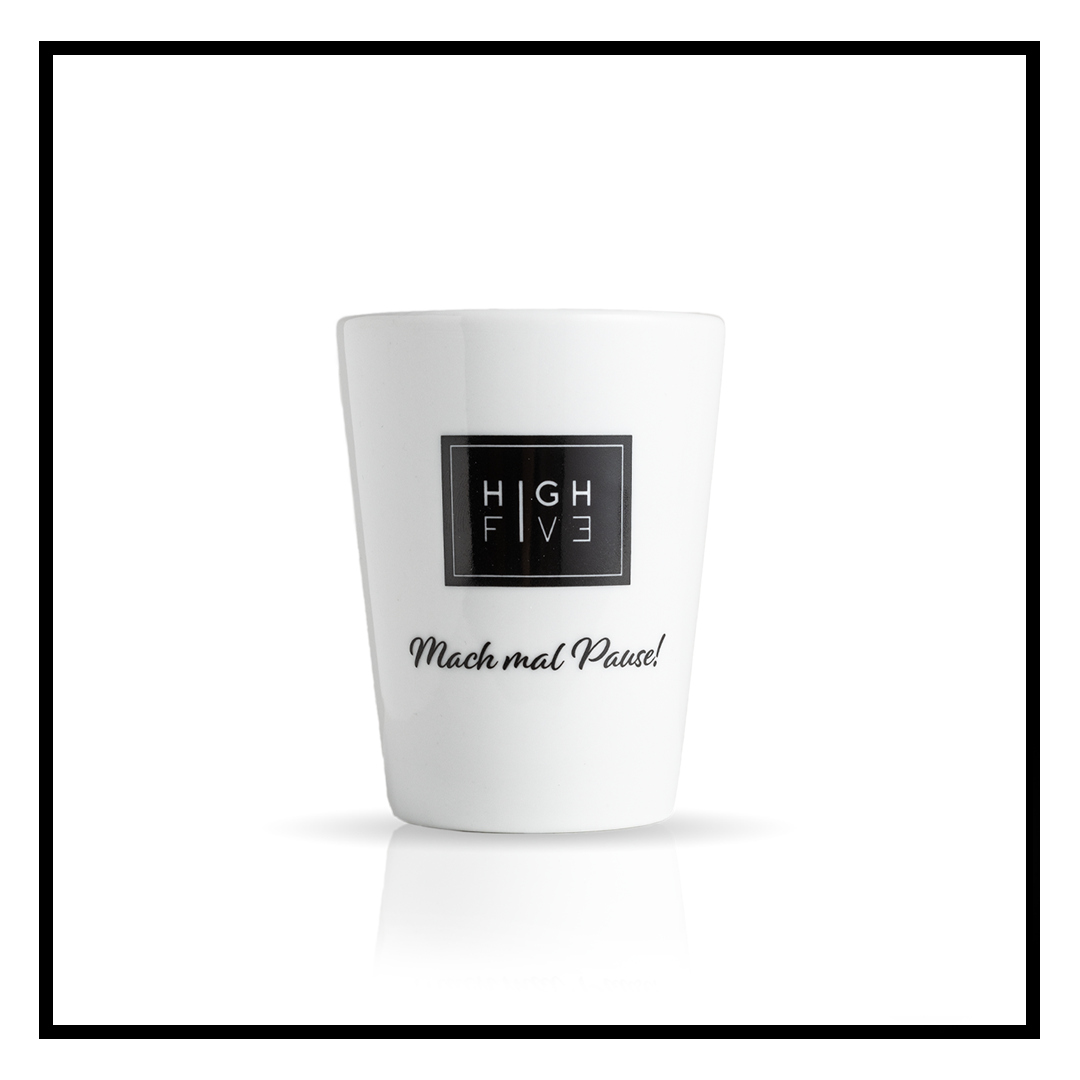 High Five Porzellan Becher 350ml